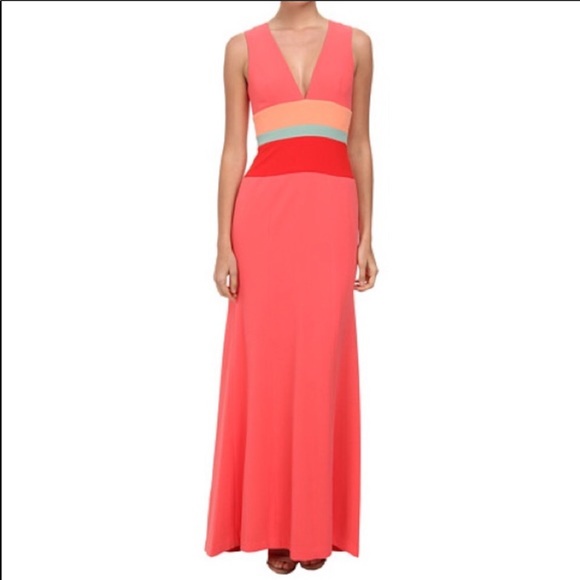 color block prom dress